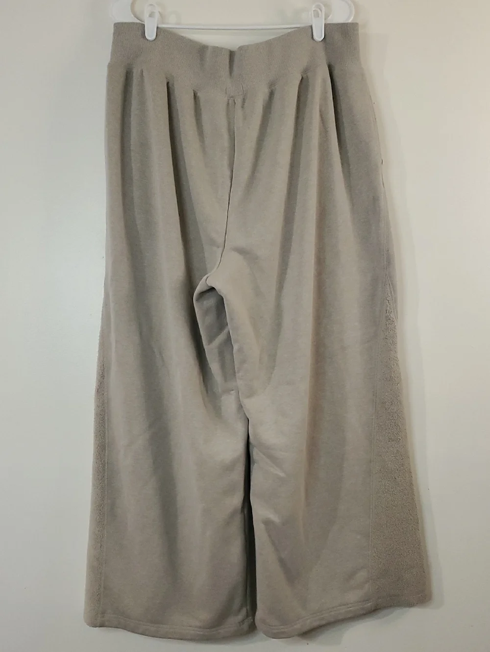 Aerie Apres-Chill Trouser Size XL Short Neutral Beige Wide-leg Chenille - Picture 9 of 16